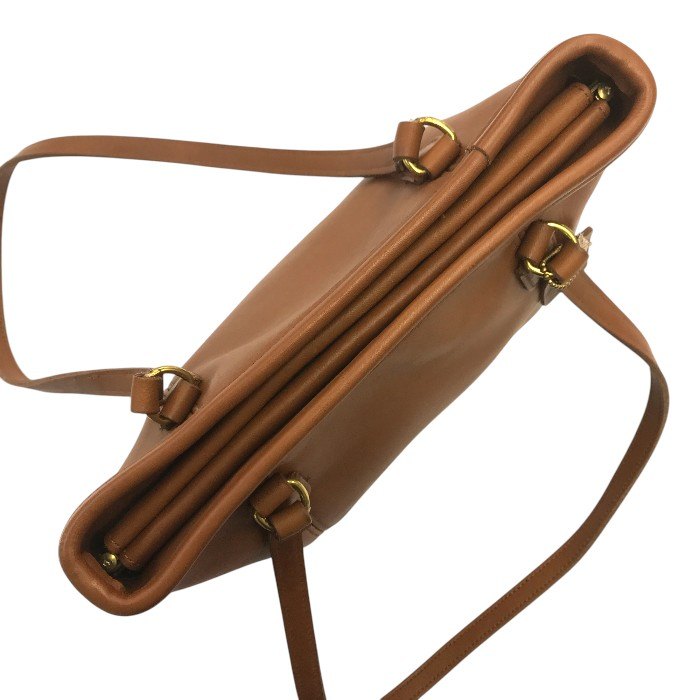 COACH コーチ ショルダーバッグ レディース レザー オールド バネ口 トート ブラウン 9996 中古 T1