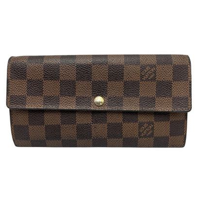 LOUIS VUITTON ルイヴィトン ダミエ ポルトフォイユサラ 長財布 N61726 ブランド レディース メンズ ユニセックス 中古 W４