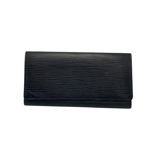 LOUIS VUITTON ルイヴィトン エピ ポルトエン3 カルトクレディ ノワール M63532 長財布 中古 D4