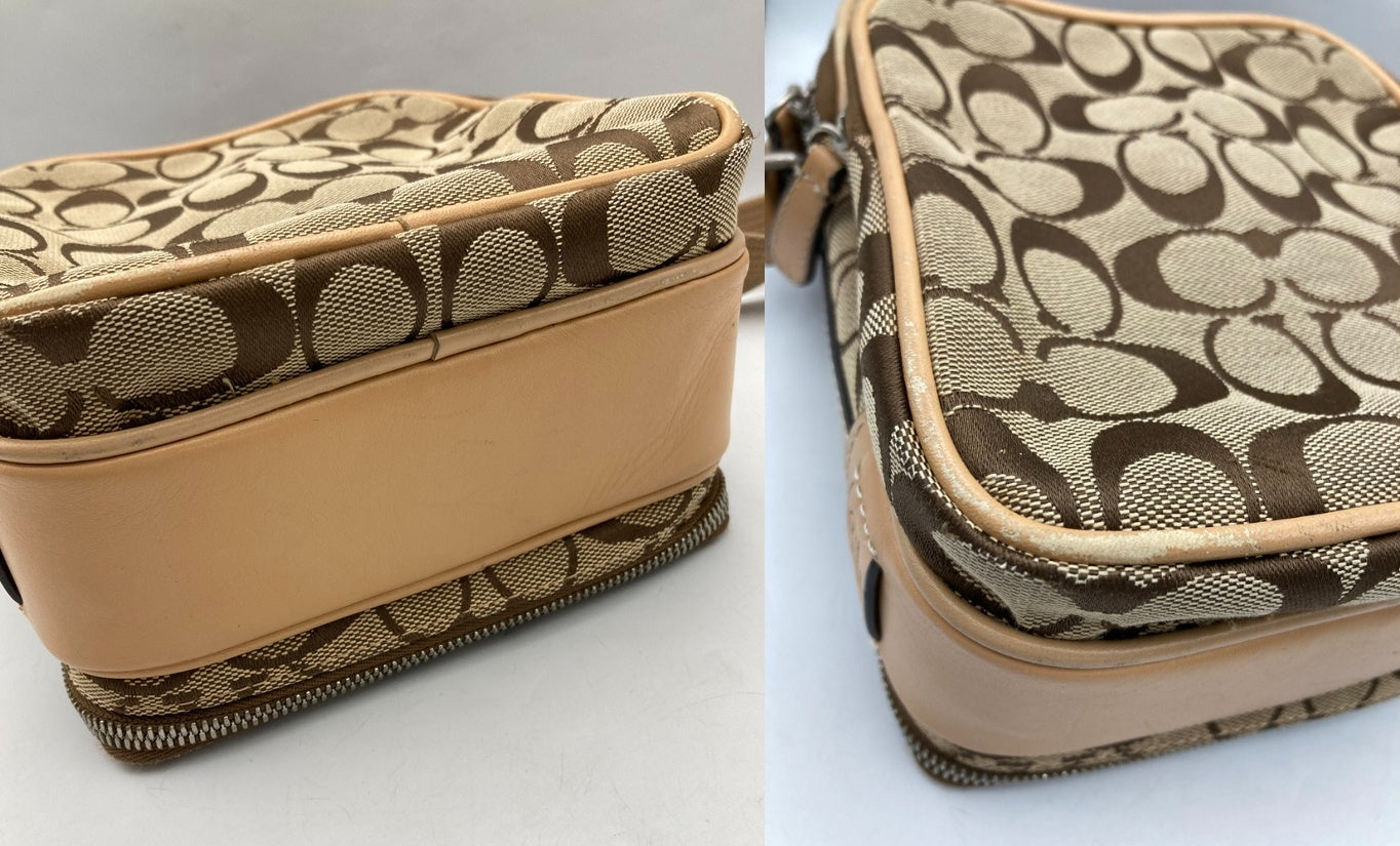 COACH コーチ シグネチャー クロスボディ ショルダーバッグ 4270 中古 D4