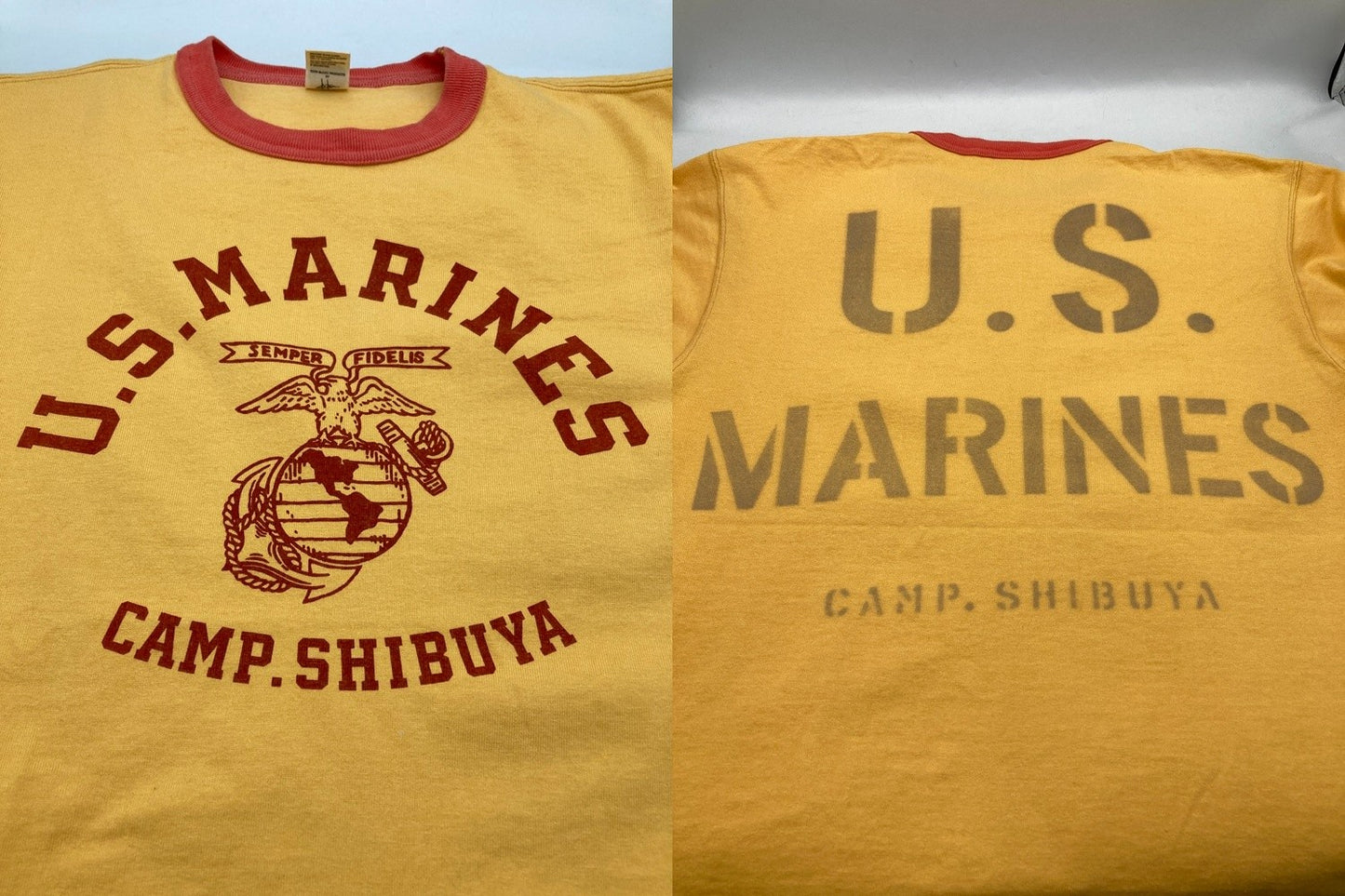 TOYS McCOY トイズマッコイ CAMP SHIBUYA リンガーTシャツ サイズS メンズ 中古 D4