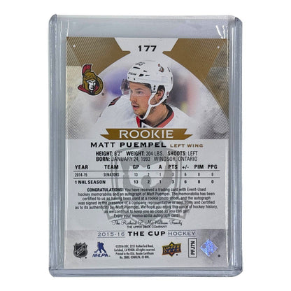 UPPER DECK NHLカード THE CUP MATT PUEMPEL SENATORS /24 #177 中古 IT1