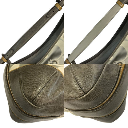 COACH コーチ シグネチャー ショルダーバッグ レディース レザー ハンドバッグ グレー 16408 中古 T1