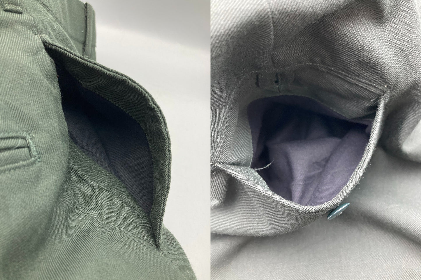 DSCP BY TENNESSEE APPAREL CORP. ミリタリー ウールパンツ トラウザーズ サイズ35L 中古 D4