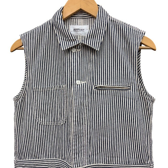 BEAMS BOY ビームスボーイ ストライプ オールインワン レディース つなぎ 春 夏 中古 W４