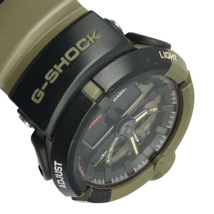 CASIO G-SHOCK CHARI&COコラボ 腕時計 メンズ アナログ/デジタル クォーツ クォーツ ニューヨーク 自転車 グリーン/ブラック GA-500K-3AJR 中古 T1