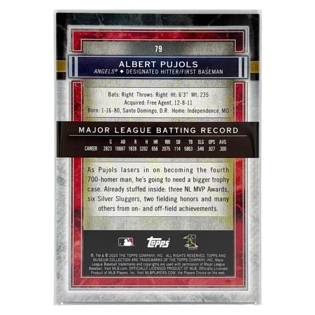 TOPPS MLBカード MUSEUM COLLECTION ALBERT PUJOLS ANGELS /150 #79 中古 IT1