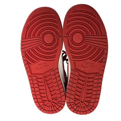 NIKE ナイキ エアジョーダン 1 スニーカー レディース バスケット AIR JORDAN レッド/ブラック/ホワイト MID 23.0cm BQ6472-079 中古 T1