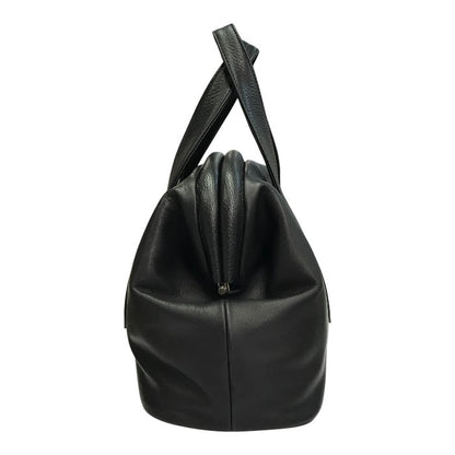 POMTATA ポンタタ FL TOTE M ハンドバッグ レディース レザー トートバッグ がま口 ブラック P2545 中古 T1