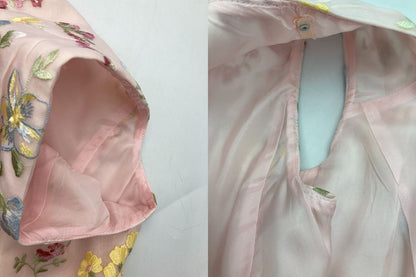 TOCCA トッカ FLOWER WALTS 宝塚宙組 星風まどかコラボ 刺繍 ドレス ワンピース サイズ2 中古 D4