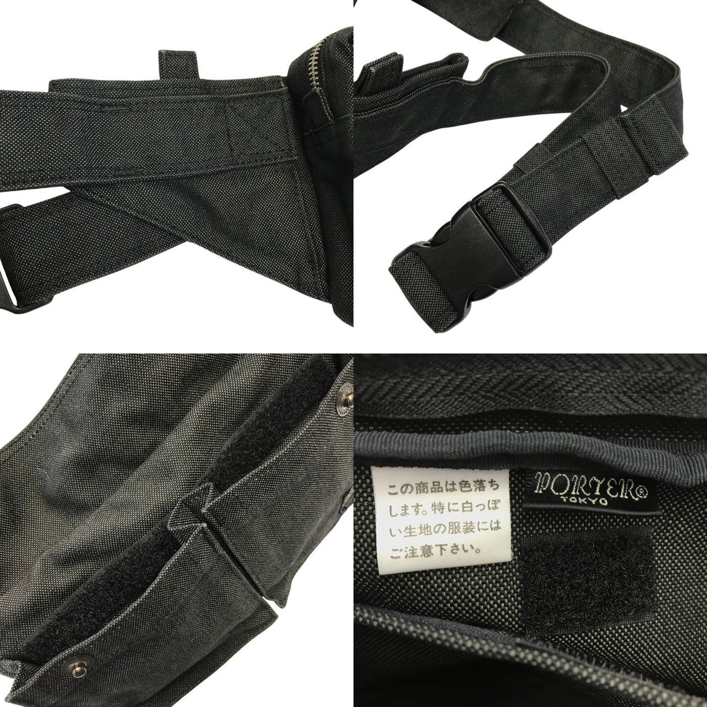 PORTER ポーター スモーキー ウエストバッグ ユニセックス SMOKY ショルダー ボディーバッグ ブラック 592-07507 中古 T1