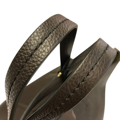 Max Mara マックスマーラ トートバッグ レディース シボレザー 2way ハンド/ショルダーバッグ ポーチ付き ブラウン 中古 T1