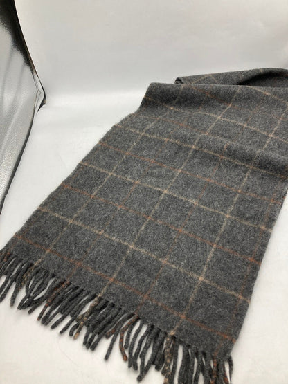 BURBERRY LONDON バーバリーロンドン カシミヤ100％ チェックマフラー 中古 D4