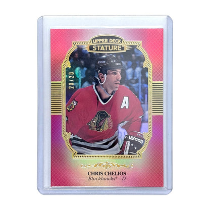 UPPER DECK NHLカード STATURE CHRIS CHELIOS BLACKHAWKS 20/20 #95 中古 IT1