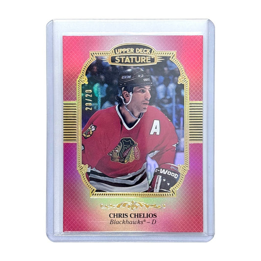 UPPER DECK NHLカード STATURE CHRIS CHELIOS BLACKHAWKS 20/20 #95 中古 IT1