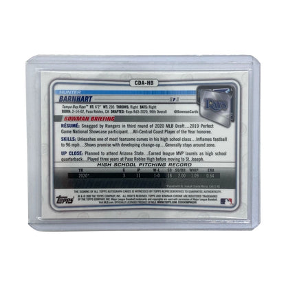 TOPPS MLBカード BOWMAN CHROME HUNTER BARNHART RAYS 067/250 #CDA-HB 中古 IT2