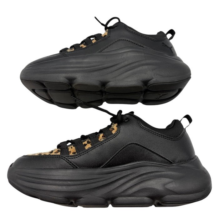 PUMA プーマ ヒョウ柄 スニーカー 379844-01 23.5cm 靴 シューズ レオパード レディース 厚底 中古 W４