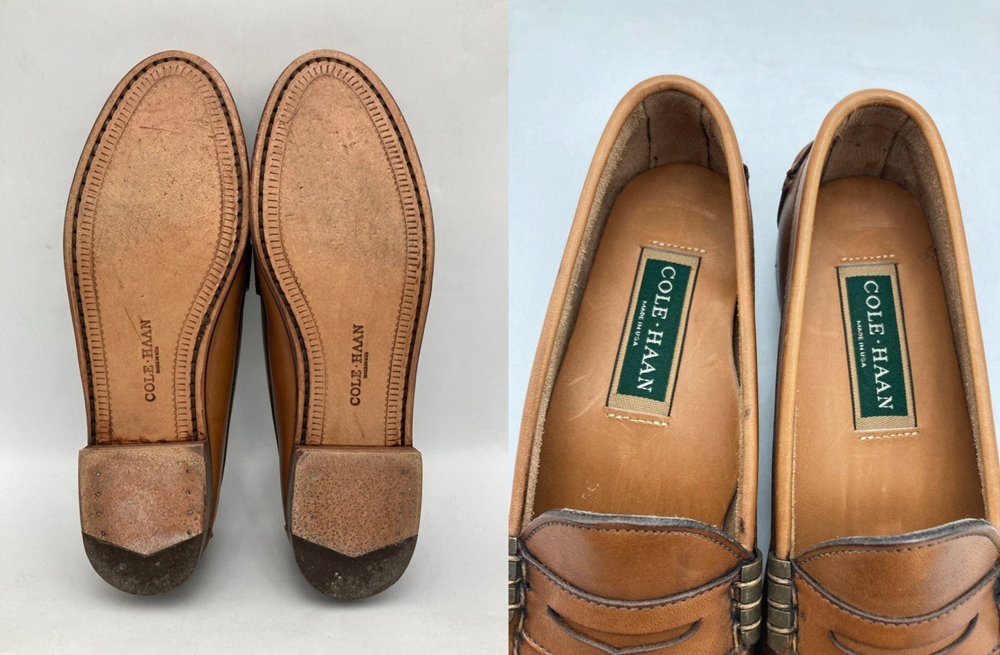 COLE HAAN コールハーン ペニーローファー F3417 USA製 サイズ8 レディース 中古 D4