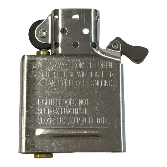 Zippo ジッポー OVER WORK オイルライター スカル ガイコツ 真鍮ユーズド加工 アンティークゴールド USA製 中古 T1