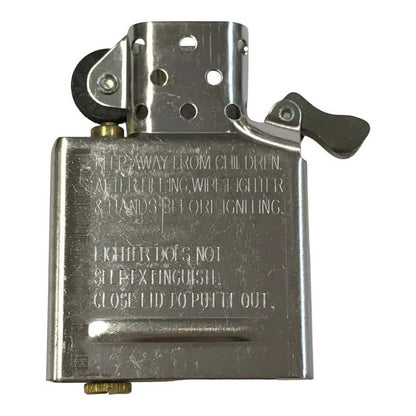 Zippo ジッポー OVER WORK オイルライター スカル ガイコツ 真鍮ユーズド加工 アンティークゴールド USA製 中古 T1