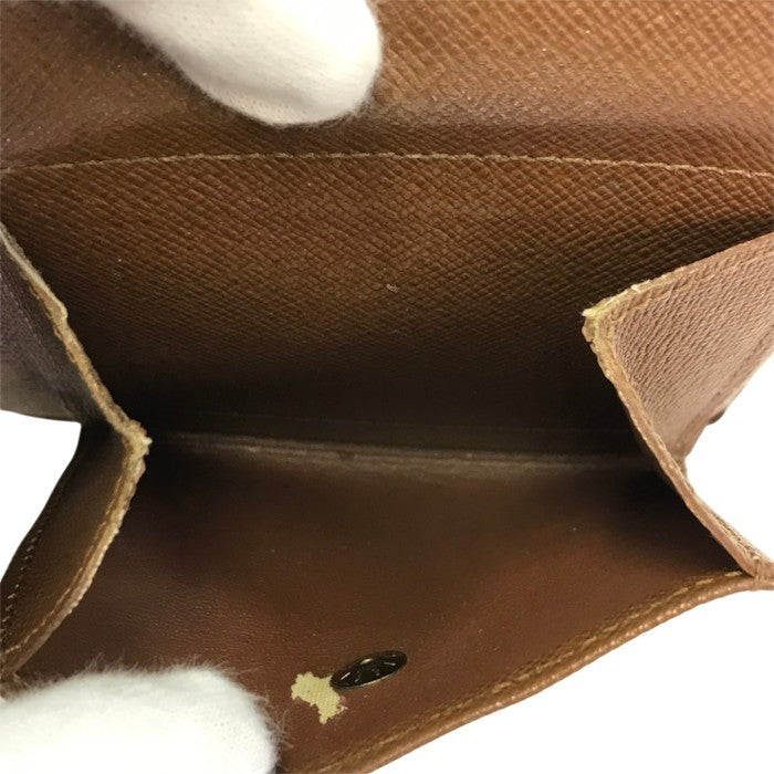 LOUIS VUITTON ルイヴィトン モノグラム ポルトフォイユフロリン 財布 ユニセックス 二つ折り 小銭入れあり パスケース ブラウン M60026 中古 T1
