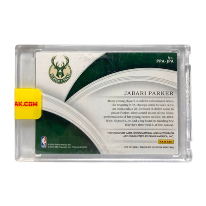 未開封品 PANINI NBAカード IMMACULATE COLLECTION JABARI PARKER MILWAUKEE BUCKS /25 #PPA-JPA 中古 IT2