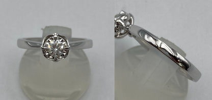 周大福 CHOW TAI FOOK K18WG  ダイヤ0.23ct リング 11号 中古 D4