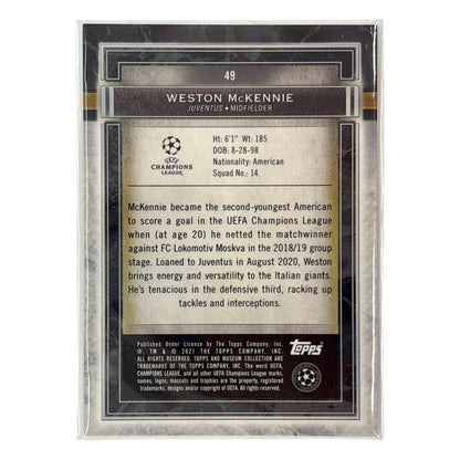 TOPPS サッカーカード MUSEUM COLLECTION WESTON MCKENNIE JUVENTUS 40/50 #49 中古 IT1