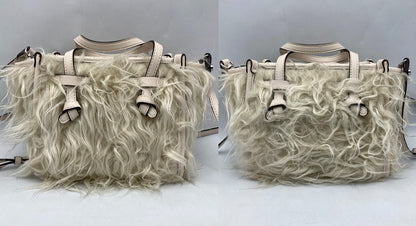 GIANNI CHIARINI ジャンニキアリーニ ミス マルチェッラ エコファー 2WAY ショルダーバッグ 中古 D4