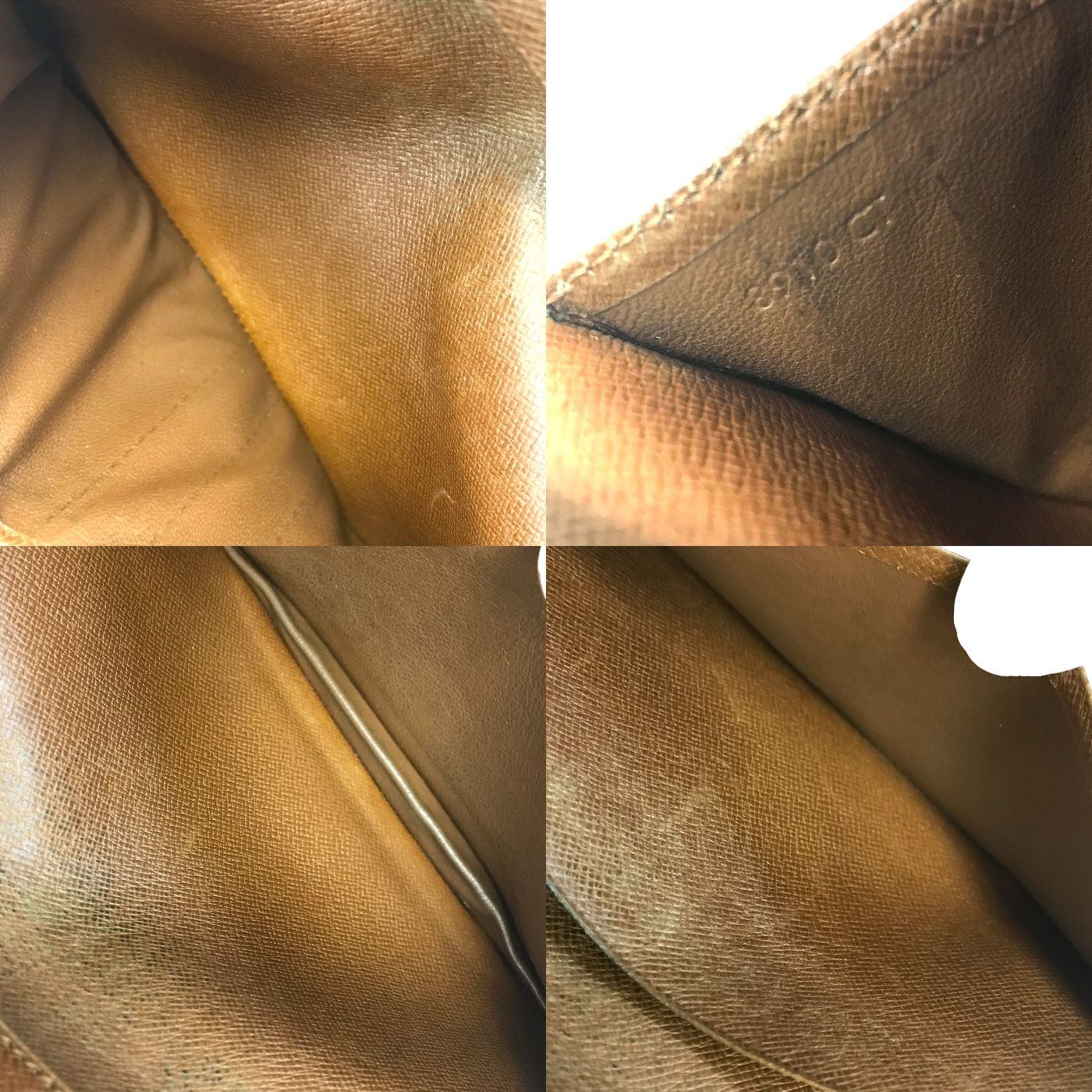 LOUIS VUITTON ルイヴィトン モノグラム ポルトカルトクレディ 円 長財布 メンズ 札入れ 小銭入れなし 旧型 ブラウン M60825 中古 T1