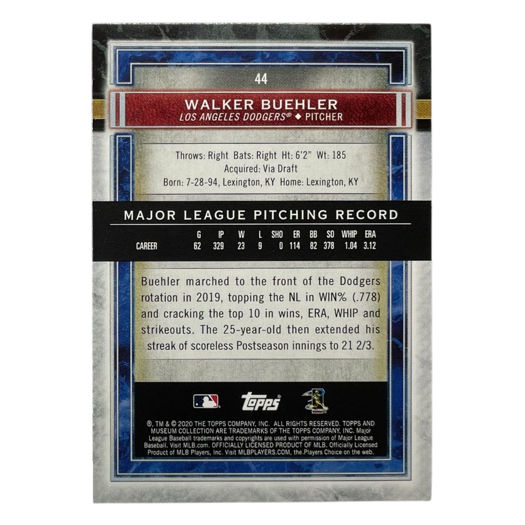 TOPPS MLBカード MUSEUM COLLECTION WALKER BUEHLER LOS ANGELES DODGERS /50 #44 中古 IT2