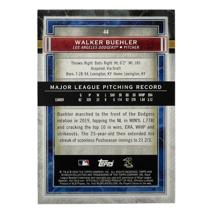 TOPPS MLBカード MUSEUM COLLECTION WALKER BUEHLER LOS ANGELES DODGERS /50 #44 中古 IT2