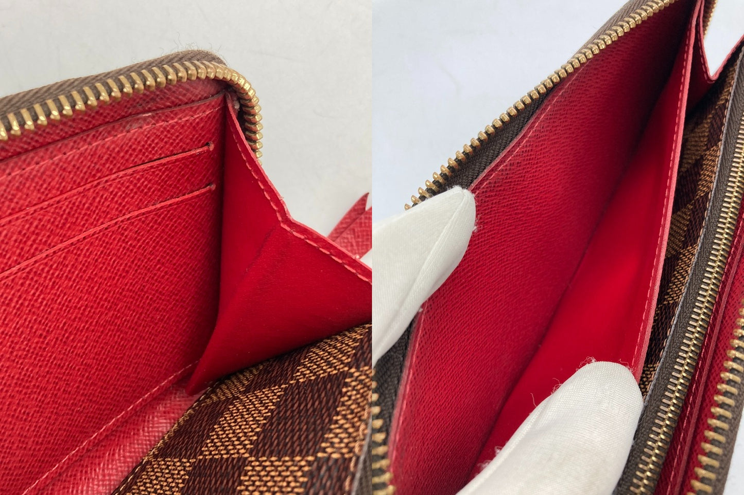 LOUIS VUITTON ルイヴィトン ダミエ ポルトフォイユ・クレマンス N60534 中古 D4