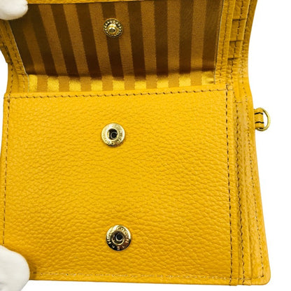 Samantha Thavasa Petit Choice サマンサタバサプチチョイス ×ハリーポッター ハッフルパフ 二つ折り財布 イエロー コンパクト コラボ レディース かわいい 中古 KW1