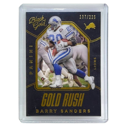 PANINI NFLカード BLACK GOLD BARRY SANDERS LIONS /225 #RU1 中古 IT1