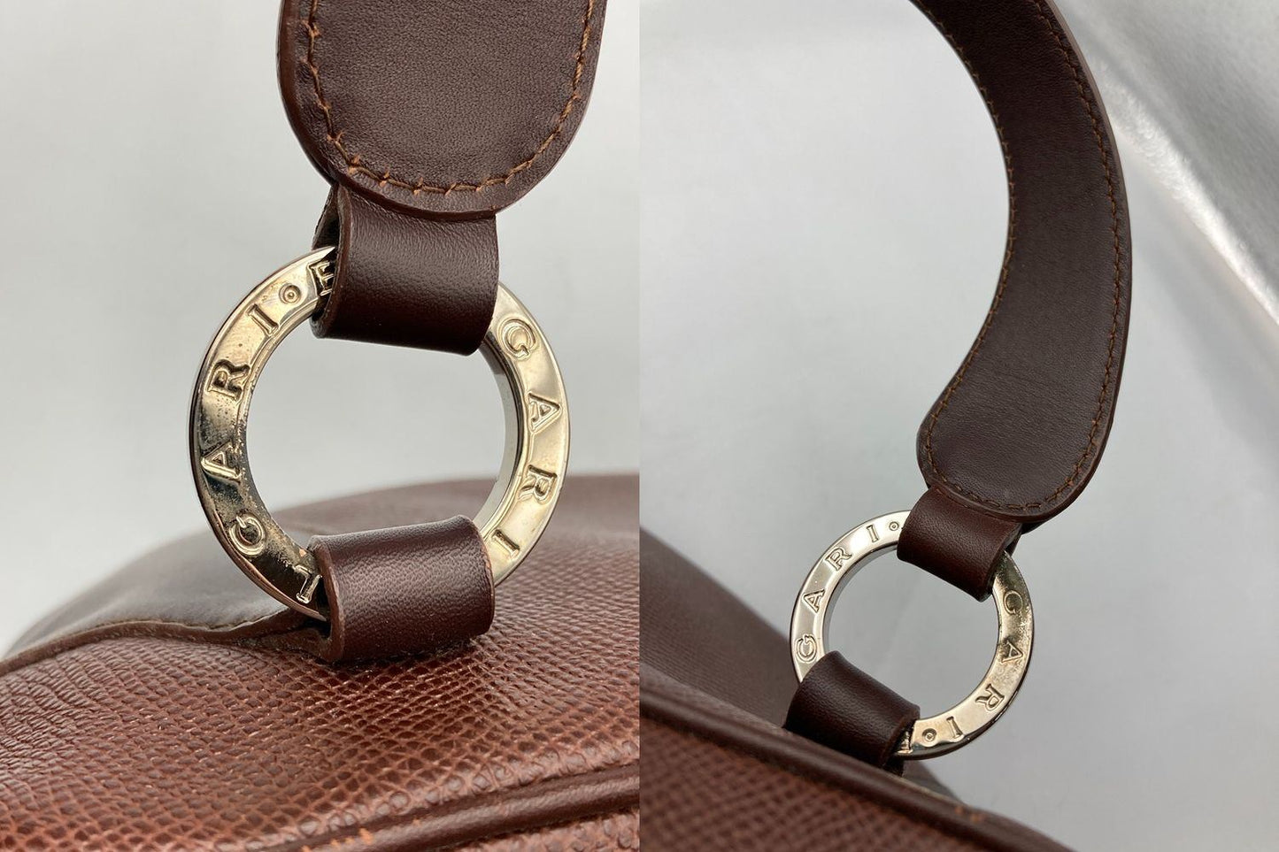 BVLGARI ブルガリ レザー ハンドバッグ romane small 中古 D4