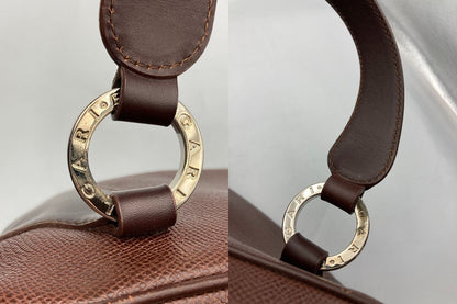 BVLGARI ブルガリ レザー ハンドバッグ romane small 中古 D4