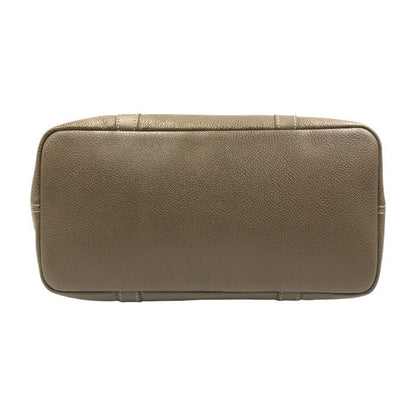 LONGCHAMP ロンシャン ハンドバッグ レディース レザー シンプル アーチ型 ジップ ブラウン 中古 T1