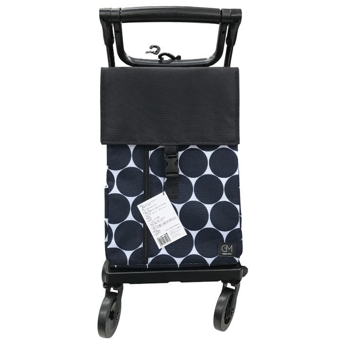 GRANMARIE[グランマリー] ショッピングカート ブレーキ付き 4輪 横押し 後ろ引き 2way 保冷 保温 買い物 保冷バッグ GM-124STDOTBK ドットブラック 中古 Y1