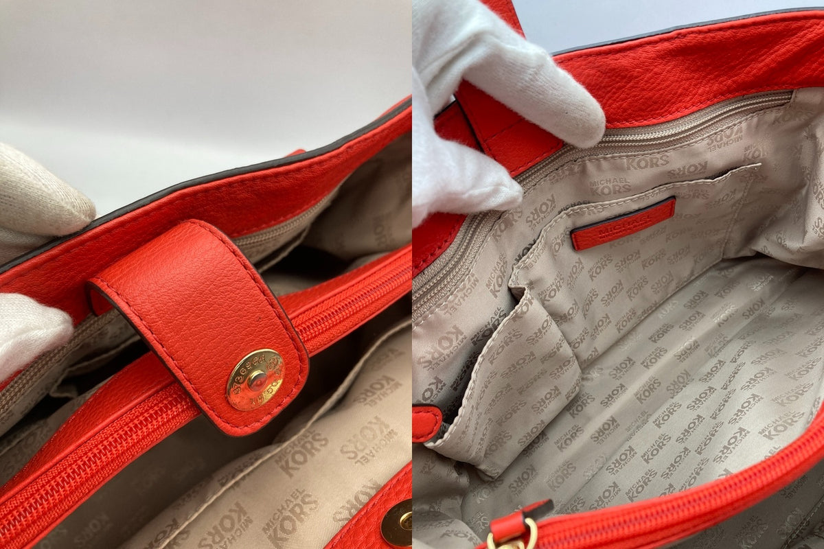 MICHAEL KORS マイケルコース レザー 2WAY ショルダーバッグ 35H3GBFT2L 中古 D4