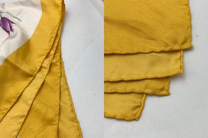 GUCCI グッチ スカーフ シルク100％ フローラ 花柄 中古 D4