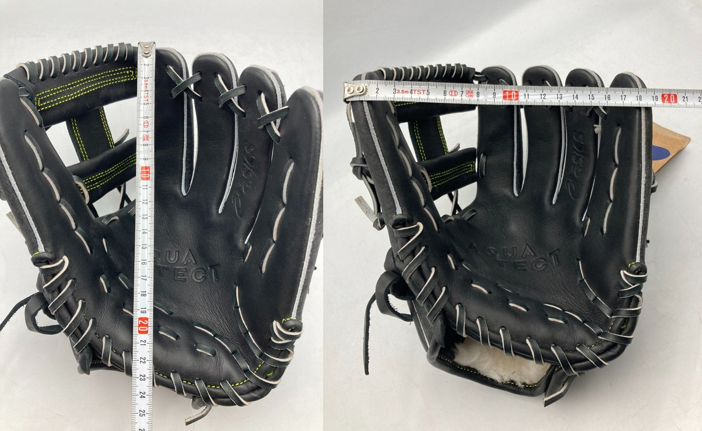 asics(アシックス) 野球 硬式 グローブ グラブ AQUATECT内野手用 3121B293 005(ブラック/Fイエロー) LH 中古 D4