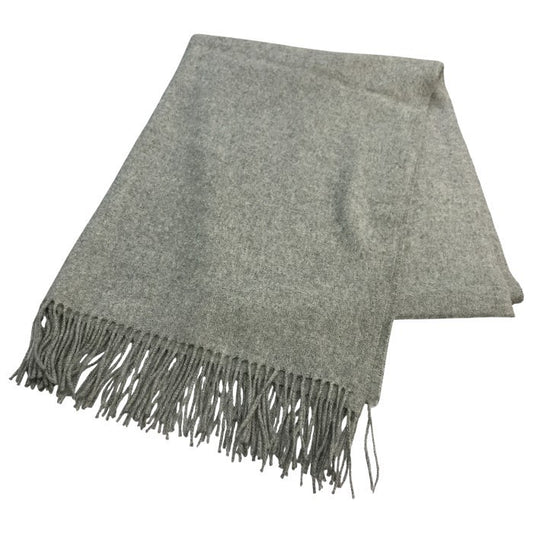 Johnstons ジョンストンズ 大判ストール ユニセックス カシミヤ100% ユナイテッドアローズ グレー 1736-343-3091 中古 T1
