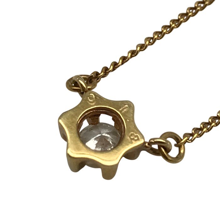 K18/ダイヤ0.18ct ネックレス レディース 喜平チェーン ゴールド 40cm 中古 T1