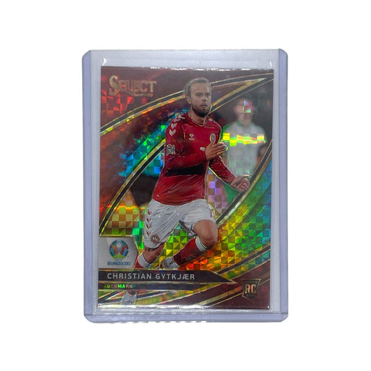 PANINI サッカーカード SELECT UEFA EURO PRIZM TIE DYE FIELD LEVEL CHRISTIAN GYTKJAER DENMARK 18/25 #274 中古 IT1