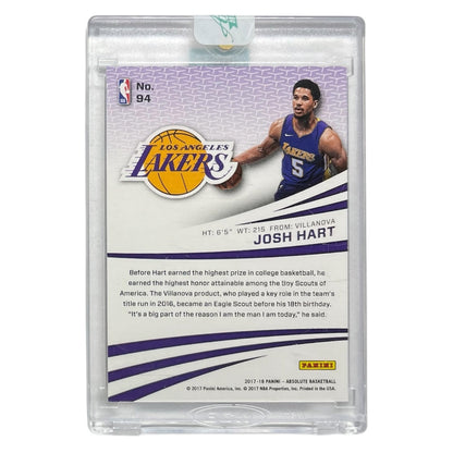 未開封品 PANINI NBAカード ABSOLUTE JOSH HART LOS ANGELES LAKERS #94 中古 IT2