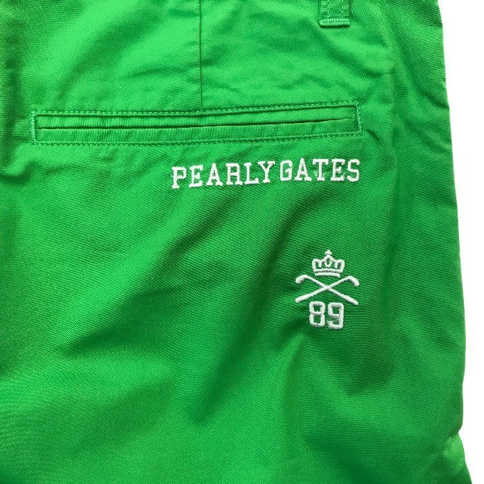 PEARLY GATES パーリーゲイツ パンツ メンズ 春夏 ゴルフウェア 長ズボン コットン グリーン 4サイズ 053-6131403 中古 T1