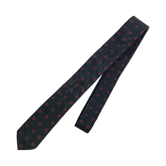 THOM BROWNE トムブラウン ネクタイ メンズ シルク ナロータイ 舵輪 U.S.A ネイビー 中古 T1