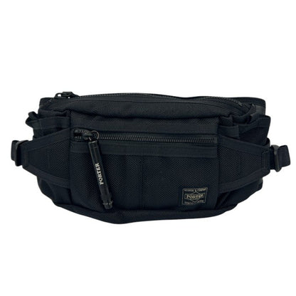PORTER ポーター HEAT ヒｰト ウエストバッグ 703-06979 メンズ ブラック 鞄 ポケット多め 中古 W４