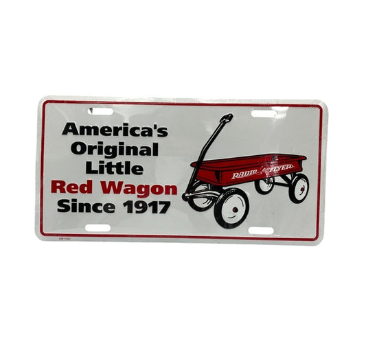RADIO FLYER ラジオフライヤー TIN SIGN 看板 プレート Red Wagon 中古 D4